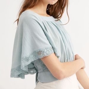 NWT Free People Boho Butterfly Sleeve Top